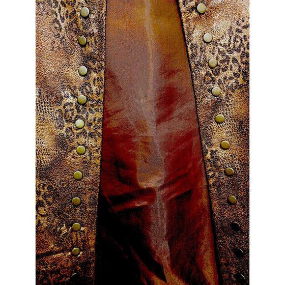 Isabel Hayley Special Occasion Jacket Plus Sz 2X Animal Print Golden Brown Party - Picture 11 of 16